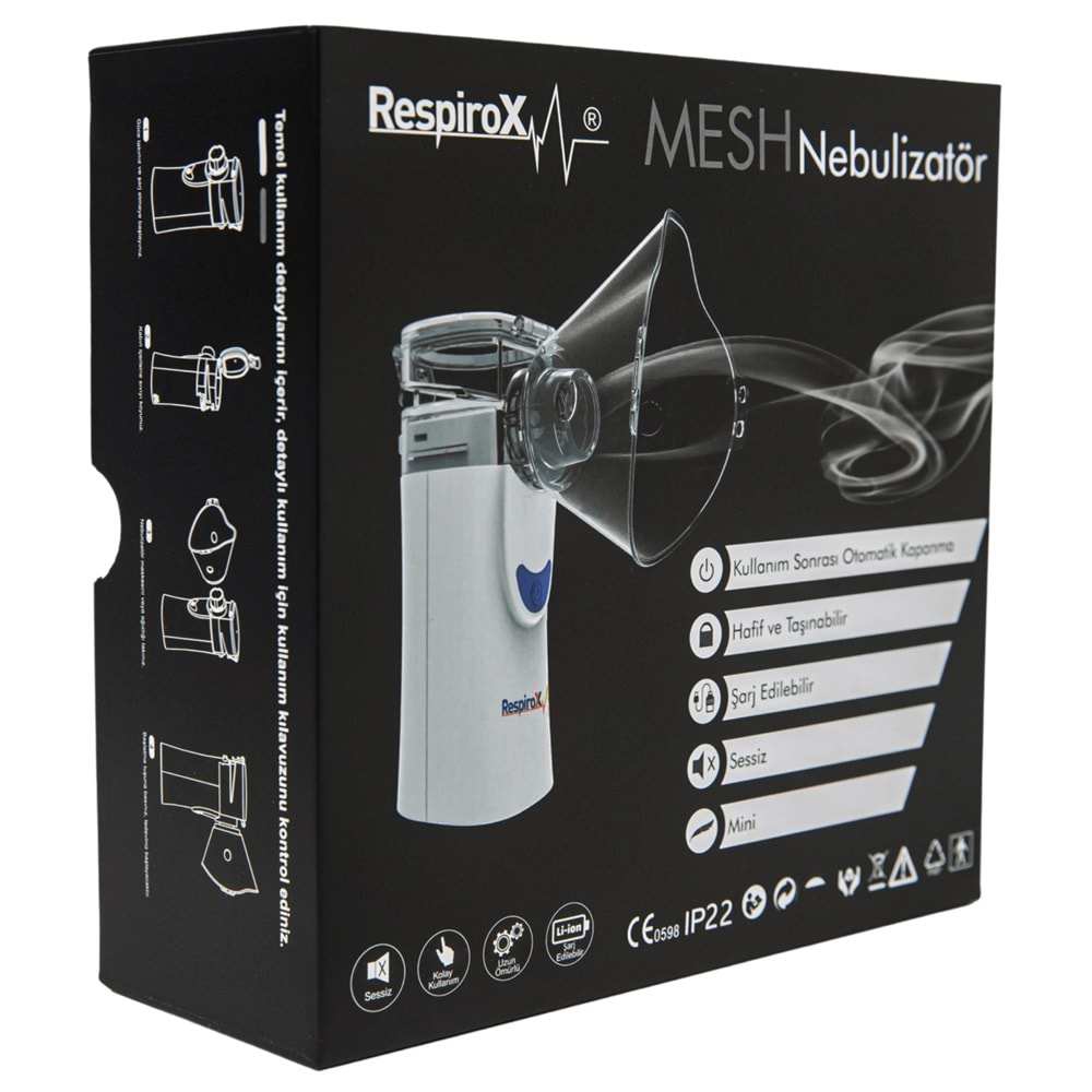 Respirox UN100 Şarjlı Mini Mesh Nebulizatör